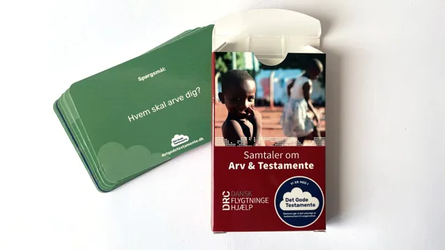 Det gode testamente, samtalekort om arv og testamente