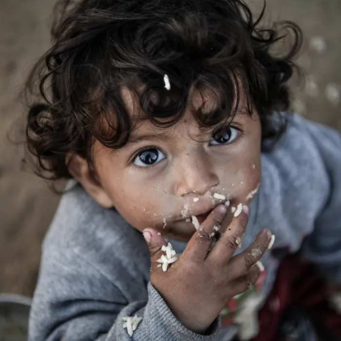 Børn på flugt mangler mad